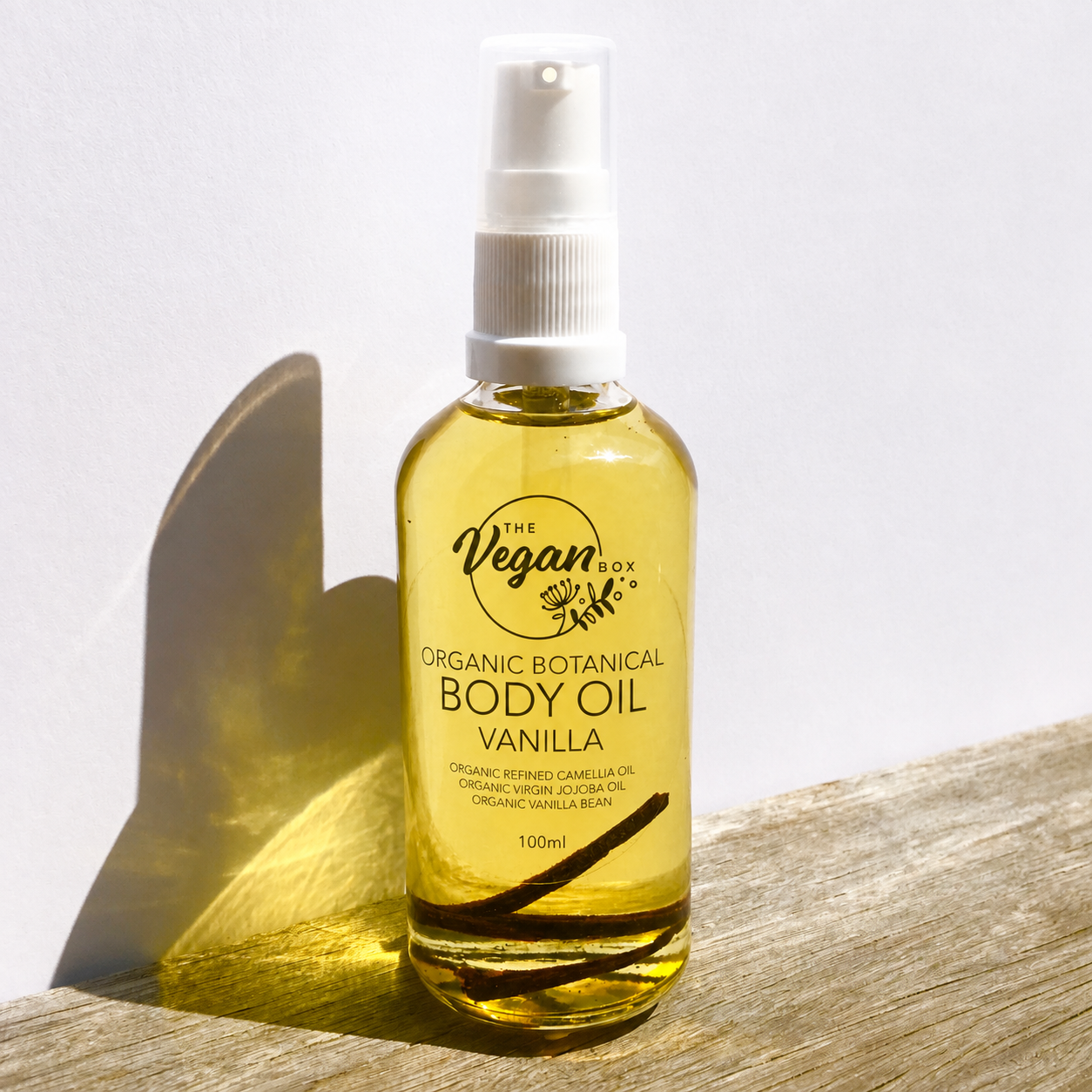 Organic Body Oil - Vanilla (glass bottle)