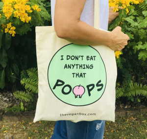 'I Don't Eat Anything That Poops' Tote Bag
