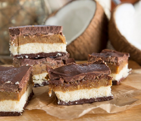 Raw Caramel Slice