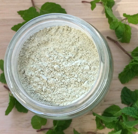 Organic Clay Mask Cooling Mint (glass jar)