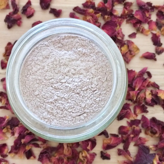 Organic Clay Mask English Rose (glass jar)