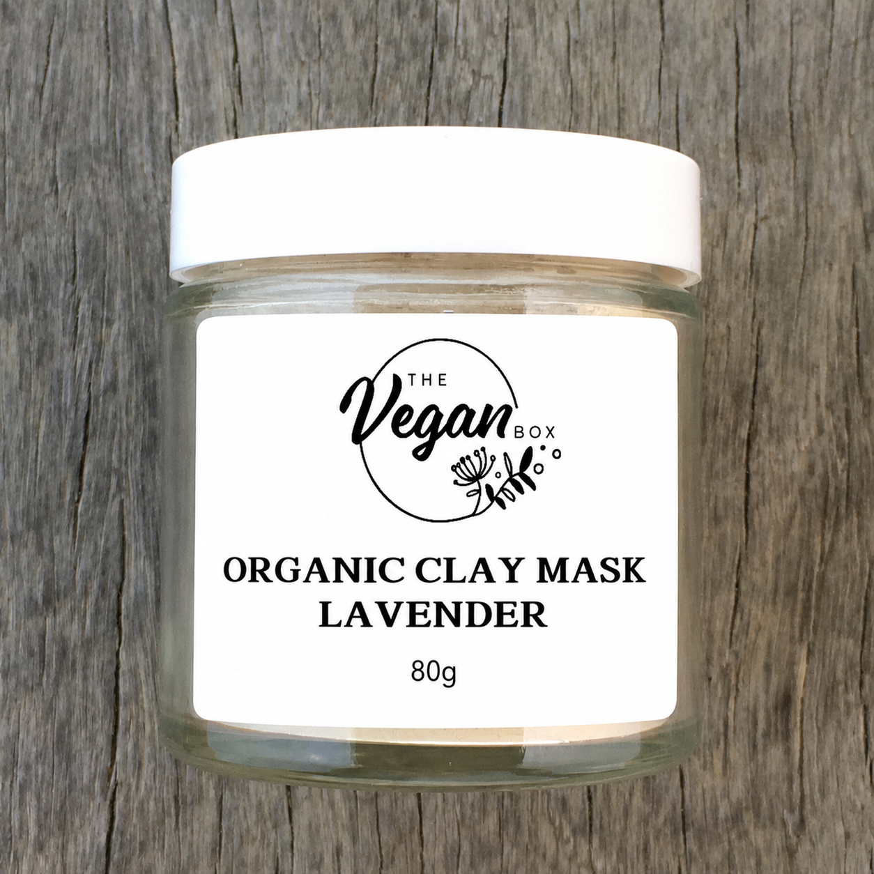 Organic Clay Mask Lavender (glass jar)